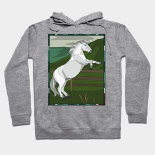 Black Beauty Stained Glass Art T-Shirt (Merrylegs) Hoodie